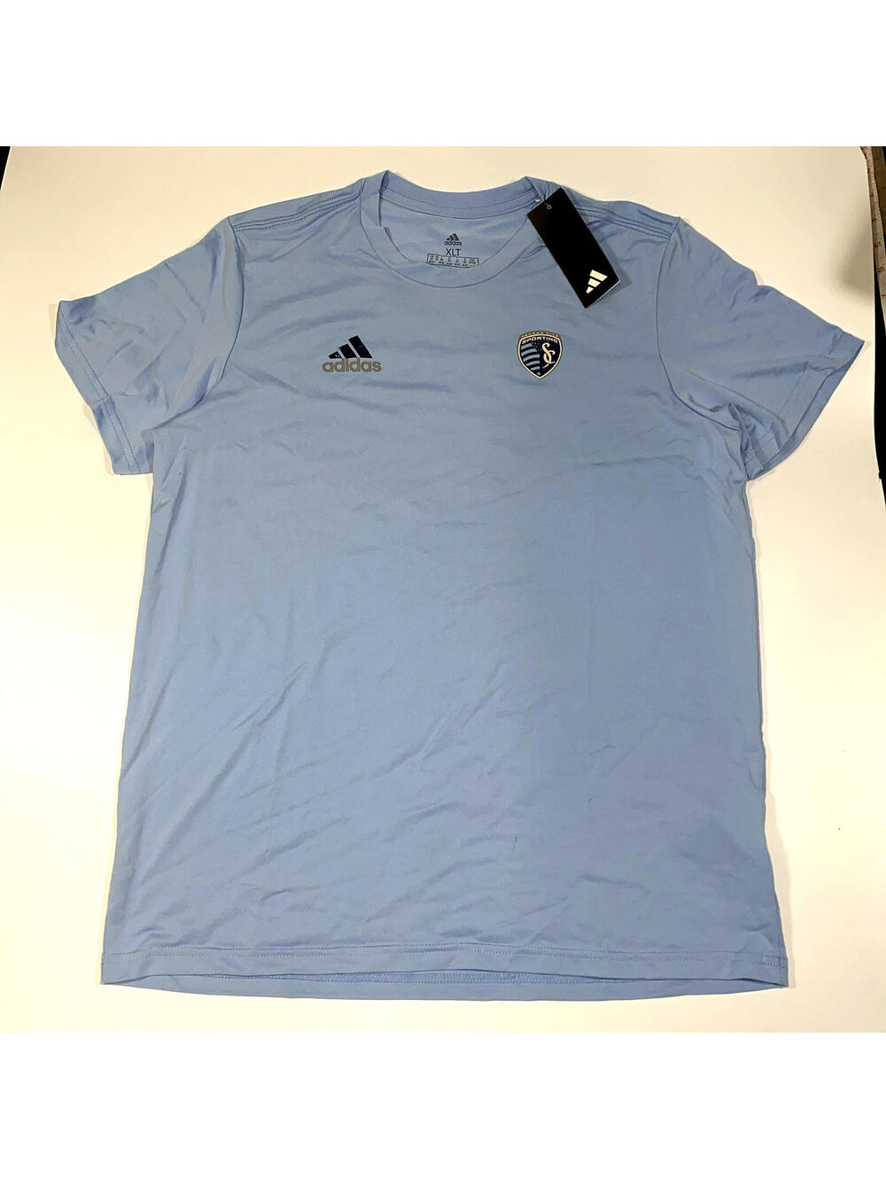 Adidas Sporting Kansas City MLS T-Shirt Men’s Size XLT Blue Training NWT